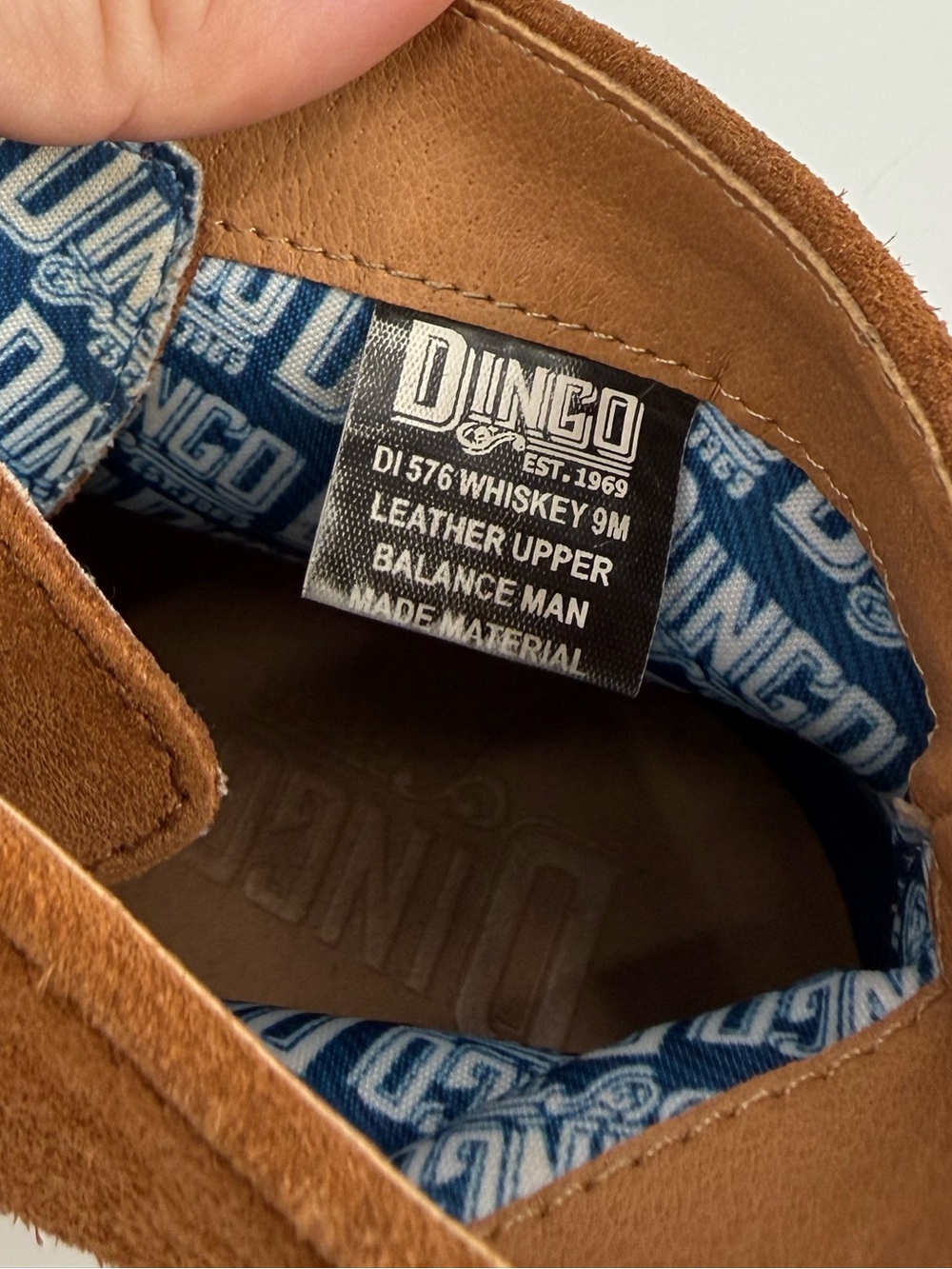 Dingo Suede Acres Lace-Up Bootie | Whiskey | 9M - Picture 7 of 7